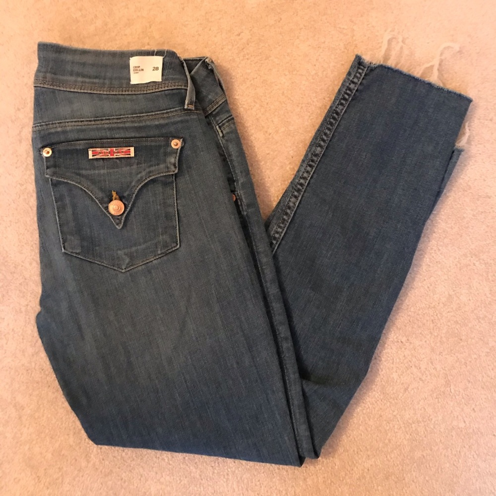 Hudson Cropped Skinny Jeans
